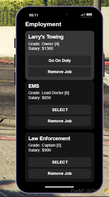 Solareon MultiJob lb-phone application interface